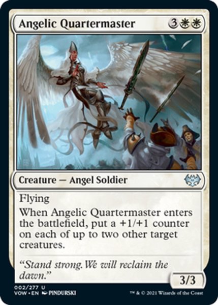 画像1: 【ENG】天使の需品将校/Angelic Quartermaster[MTG_VOW_002U] (1)