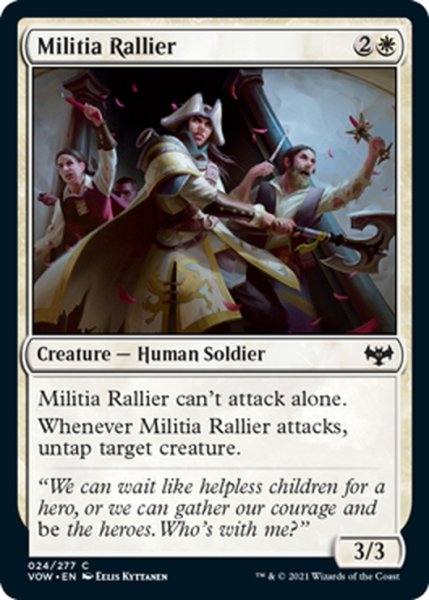 画像1: 【ENG】民兵の結集者/Militia Rallier[MTG_VOW_024C] (1)