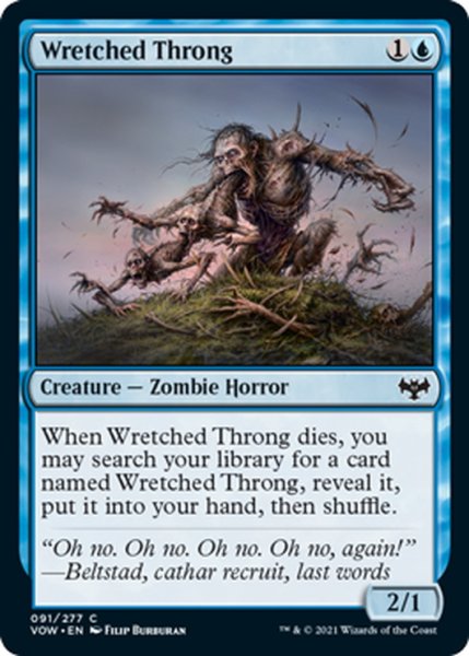 画像1: 【ENG】悲惨な群れ/Wretched Throng[MTG_VOW_091C] (1)