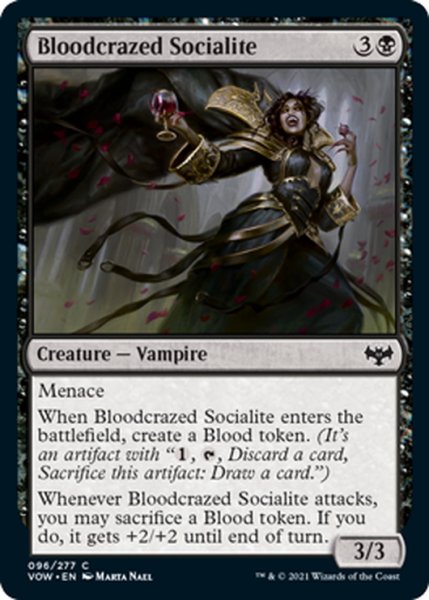 画像1: 【ENG】血に狂った社交家/Bloodcrazed Socialite[MTG_VOW_096C] (1)