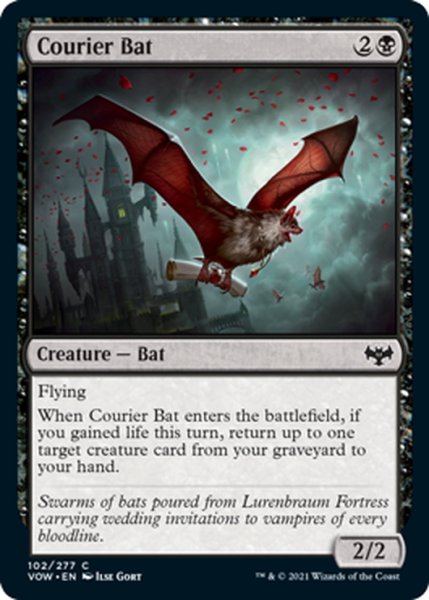 画像1: 【ENG】コウモリの急使/Courier Bat[MTG_VOW_102C] (1)