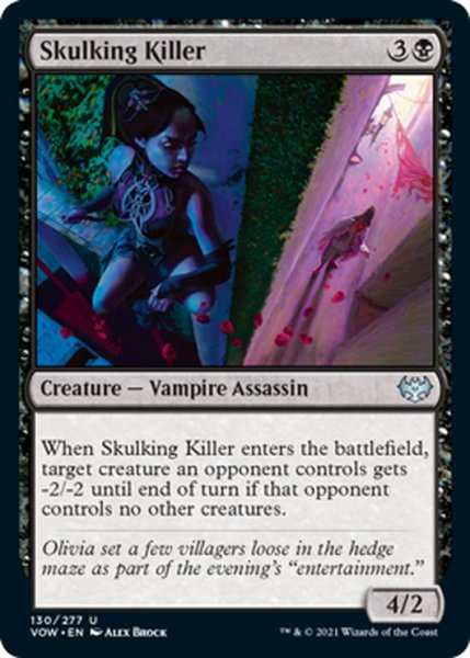 画像1: 【ENG】潜伏する殺人者/Skulking Killer[MTG_VOW_130U] (1)