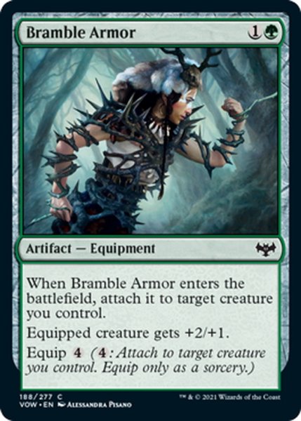 画像1: 【ENG】棘茨の鎧/Bramble Armor[MTG_VOW_188C] (1)