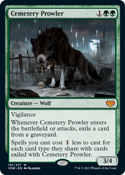 画像1: 【ENG】墓所のうろつくもの/Cemetery Prowler[MTG_VOW_191M] (1)