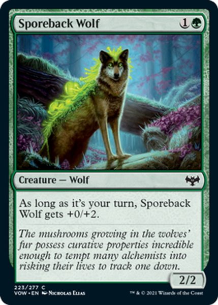 画像1: 【ENG】胞子背の狼/Sporeback Wolf[MTG_VOW_223C] (1)