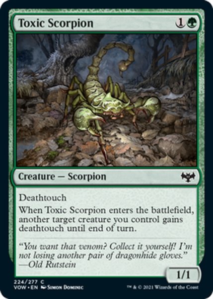 画像1: 【ENG】毒蠍/Toxic Scorpion[MTG_VOW_224C] (1)