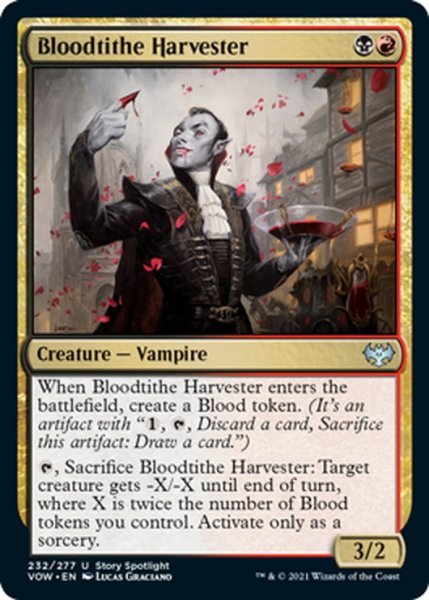 画像1: 【ENG】税血の収穫者/Bloodtithe Harvester[MTG_VOW_232U] (1)