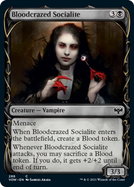 画像1: 【ENG】血に狂った社交家/Bloodcrazed Socialite[MTG_VOW_288C] (1)