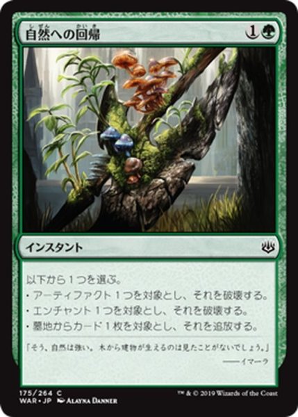 画像1: 【JPN】自然への回帰/Return to Nature[MTG_WAR_175C] (1)