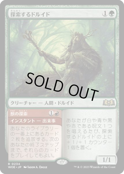 画像1: 【JPN】探索するドルイド/Questing Druid[MTG_WOE_0234_R] (1)