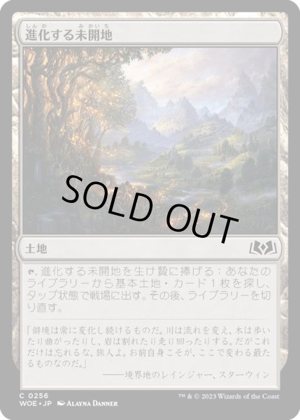 画像1: 【JPN】進化する未開地/Evolving Wilds[MTG_WOE_0256_C] (1)