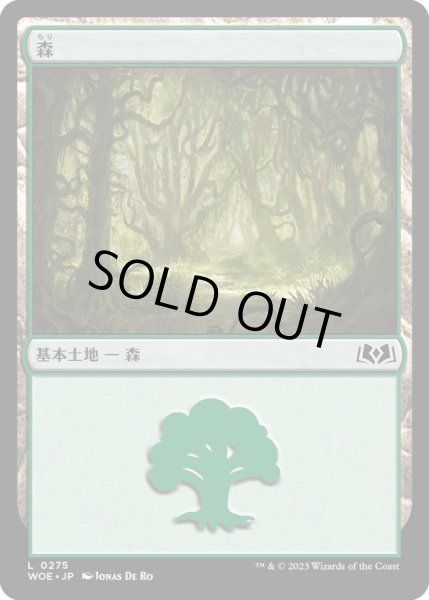 画像1: 【JPN】森/Forest[MTG_WOE_0275_L] (1)