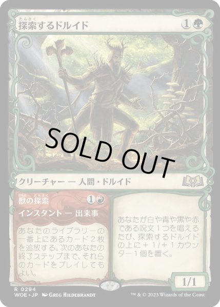 画像1: 【JPN】探索するドルイド/Questing Druid[MTG_WOE_0294_R] (1)