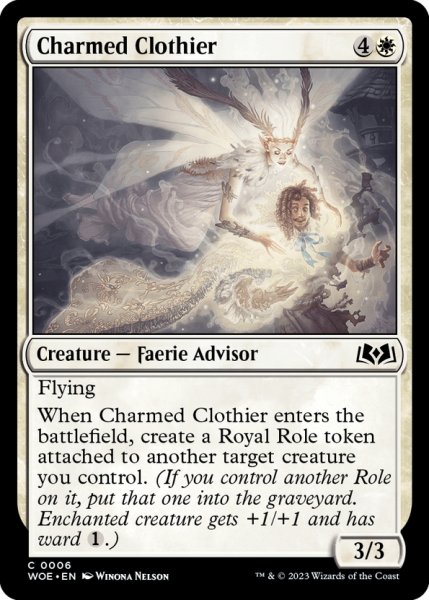 画像1: 【ENG】魅せられた衣服商/Charmed Clothier[MTG_WOE_0006_C] (1)