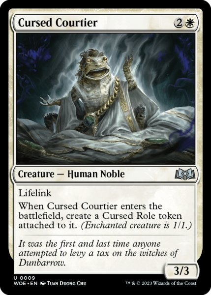 画像1: 【ENG】呪われし廷臣/Cursed Courtier[MTG_WOE_0009_U] (1)