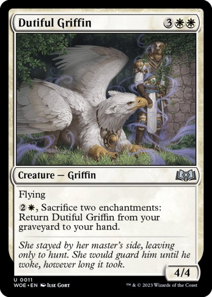 画像1: 【ENG】従順なグリフィン/Dutiful Griffin[MTG_WOE_0011_U] (1)