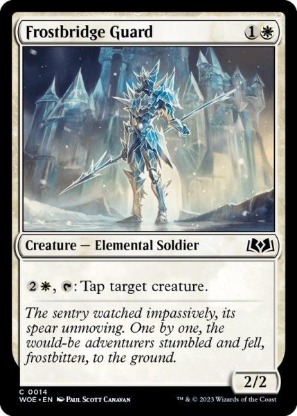 画像1: 【ENG】霜橋の護衛/Frostbridge Guard[MTG_WOE_0014_C] (1)