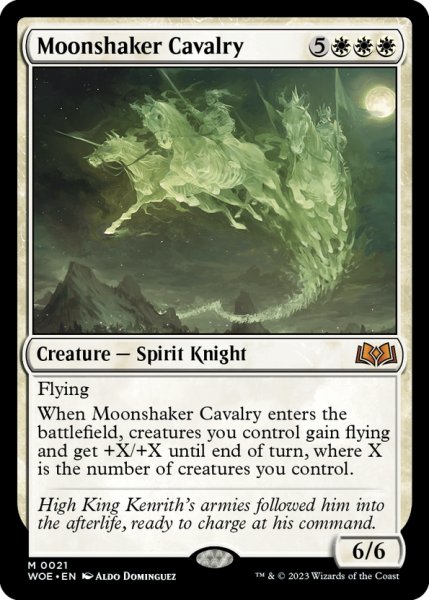 画像1: 【ENG】月揺らしの騎兵隊/Moonshaker Cavalry[MTG_WOE_0021_M] (1)