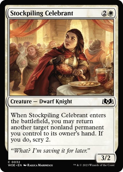 画像1: 【ENG】備え蓄える祝賀者/Stockpiling Celebrant[MTG_WOE_0032_C] (1)