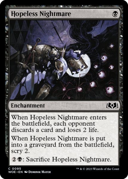 画像1: 【ENG】望み無き悪夢/Hopeless Nightmare[MTG_WOE_0095_C] (1)