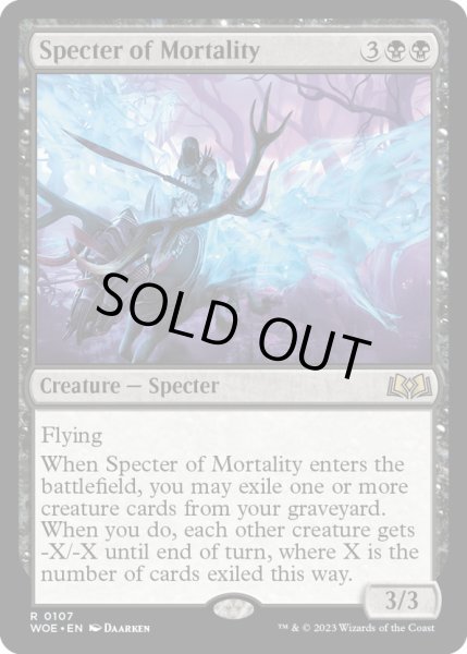 画像1: 【ENG】★Foil★必滅の死霊/Specter of Mortality[MTG_WOE_0107_R] (1)