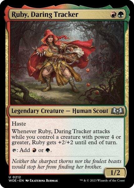 画像1: 【ENG】勇敢な追跡者、ルビー/Ruby, Daring Tracker[MTG_WOE_0212_U] (1)