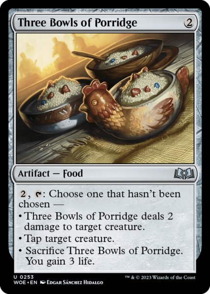 画像1: 【ENG】三杯のおかゆ/Three Bowls of Porridge[MTG_WOE_0253_U] (1)