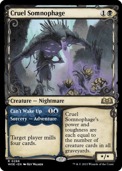 画像1: 【ENG】★Foil★非情なソムノファージ/Cruel Somnophage[MTG_WOE_0286_R] (1)