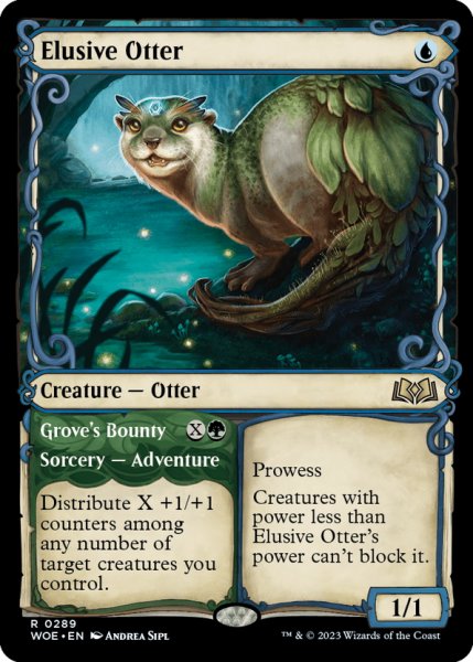 画像1: 【ENG】神出鬼没のカワウソ/Elusive Otter[MTG_WOE_0289_R] (1)