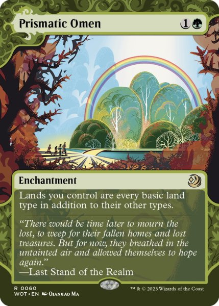 画像1: 【ENG】虹色の前兆/Prismatic Omen[MTG_WOT_0060_R] (1)