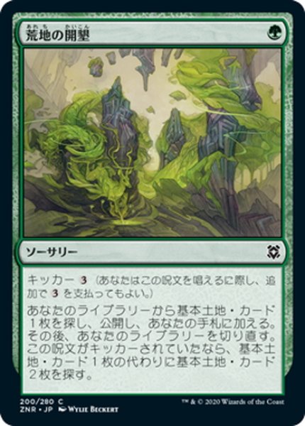 画像1: 【JPN】荒地の開墾/Reclaim the Wastes[MTG_ZNR_200C] (1)