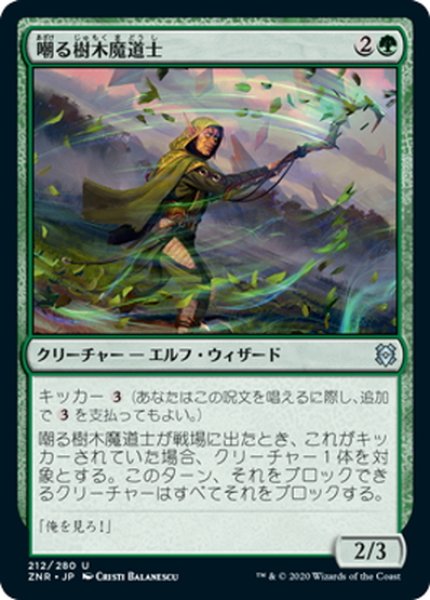 画像1: 【JPN】嘲る樹木魔道士/Taunting Arbormage[MTG_ZNR_212U] (1)