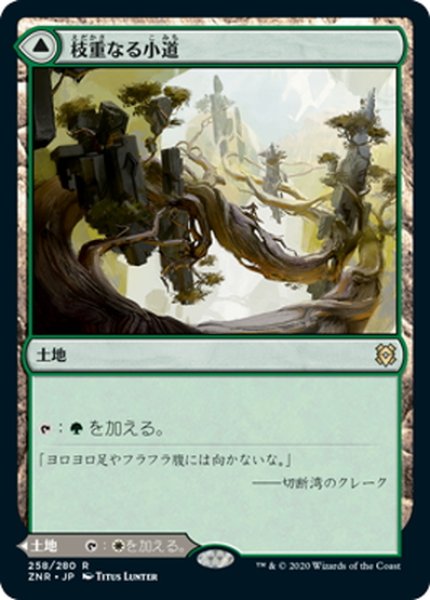 画像1: 【JPN】★Foil★枝重なる小道/石重なる小道/Branchloft Pathway/Boulderloft Pathway[MTG_ZNR_258R] (1)