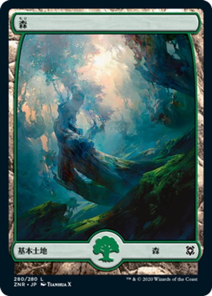 画像1: 【JPN】森/Forest[MTG_ZNR_280L] (1)