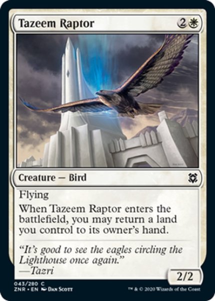 画像1: 【ENG】タジームの猛禽/Tazeem Raptor[MTG_ZNR_043C] (1)