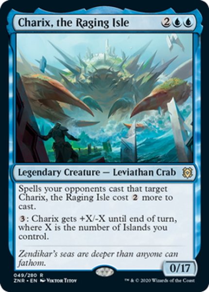 画像1: 【ENG】怒り狂う島嶼、キャリクス/Charix, the Raging Isle[MTG_ZNR_049R] (1)