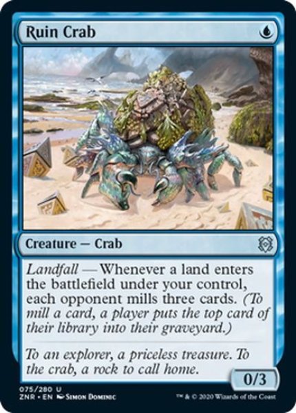 画像1: 【ENG】遺跡ガニ/Ruin Crab[MTG_ZNR_075U] (1)