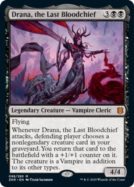 画像1: 【ENG】最後の血の長、ドラーナ/Drana, the Last Bloodchief[MTG_ZNR_098M] (1)