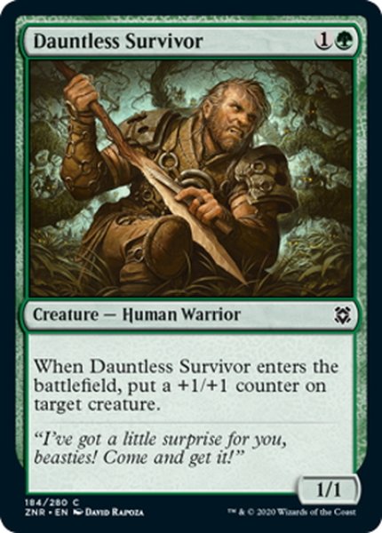 画像1: 【ENG】不屈の生存者/Dauntless Survivor[MTG_ZNR_184C] (1)