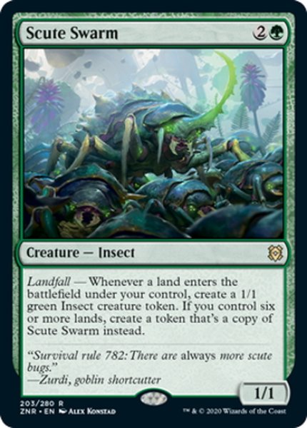 画像1: 【ENG】硬鎧の大群/Scute Swarm[MTG_ZNR_203R] (1)