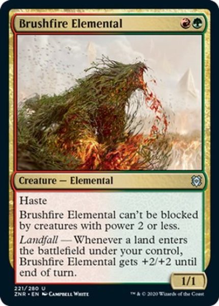 画像1: 【ENG】山火事の精霊/Brushfire Elemental[MTG_ZNR_221U] (1)