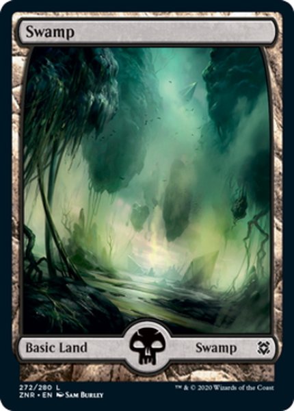 画像1: 【ENG】沼/Swamp[MTG_ZNR_272L] (1)