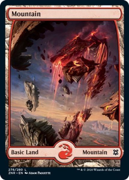 画像1: 【ENG】山/Mountain[MTG_ZNR_276L] (1)