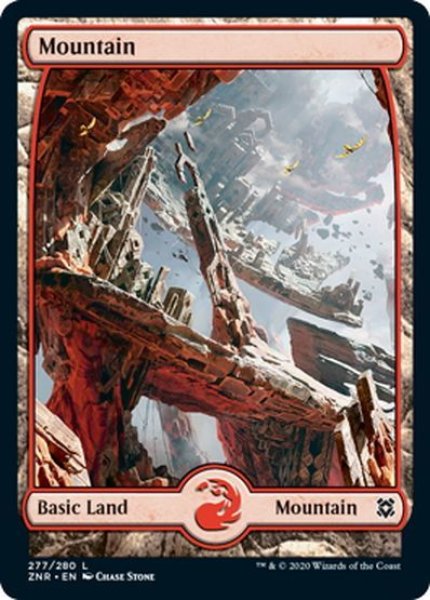 画像1: 【ENG】★Foil★山/Mountain[MTG_ZNR_277L] (1)