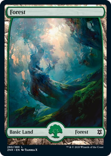 画像1: 【ENG】森/Forest[MTG_ZNR_280L] (1)