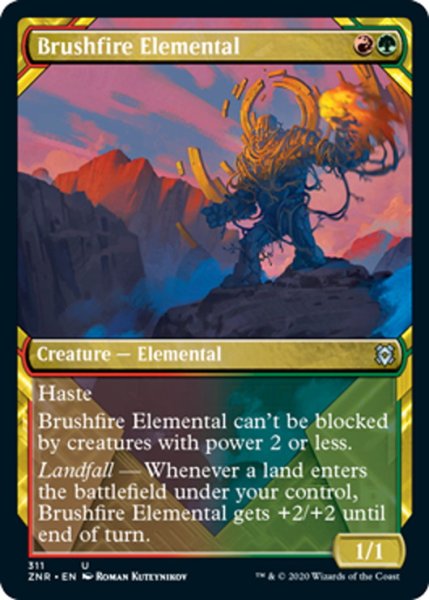 画像1: 【ENG】山火事の精霊/Brushfire Elemental[MTG_ZNR_311U] (1)